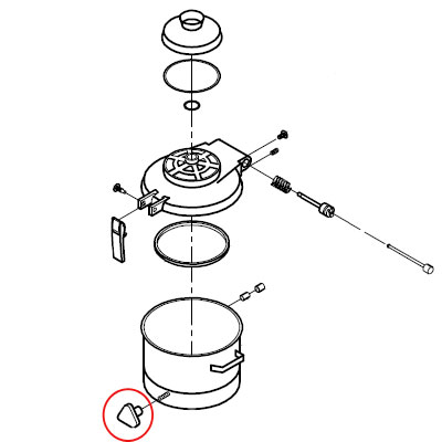 Bowl Securing Knob (Al)