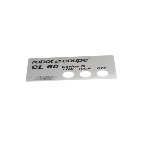 (Q) Front Data Plate Cl60D